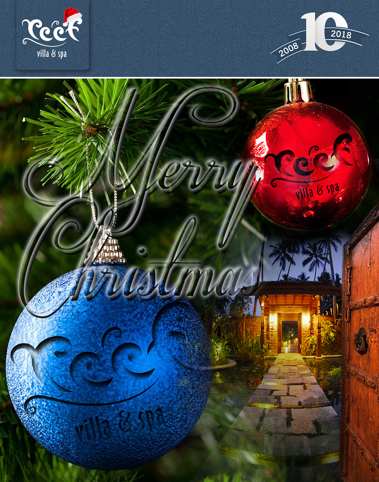 Happy Christmas 2017 from Reef Villa & Spa