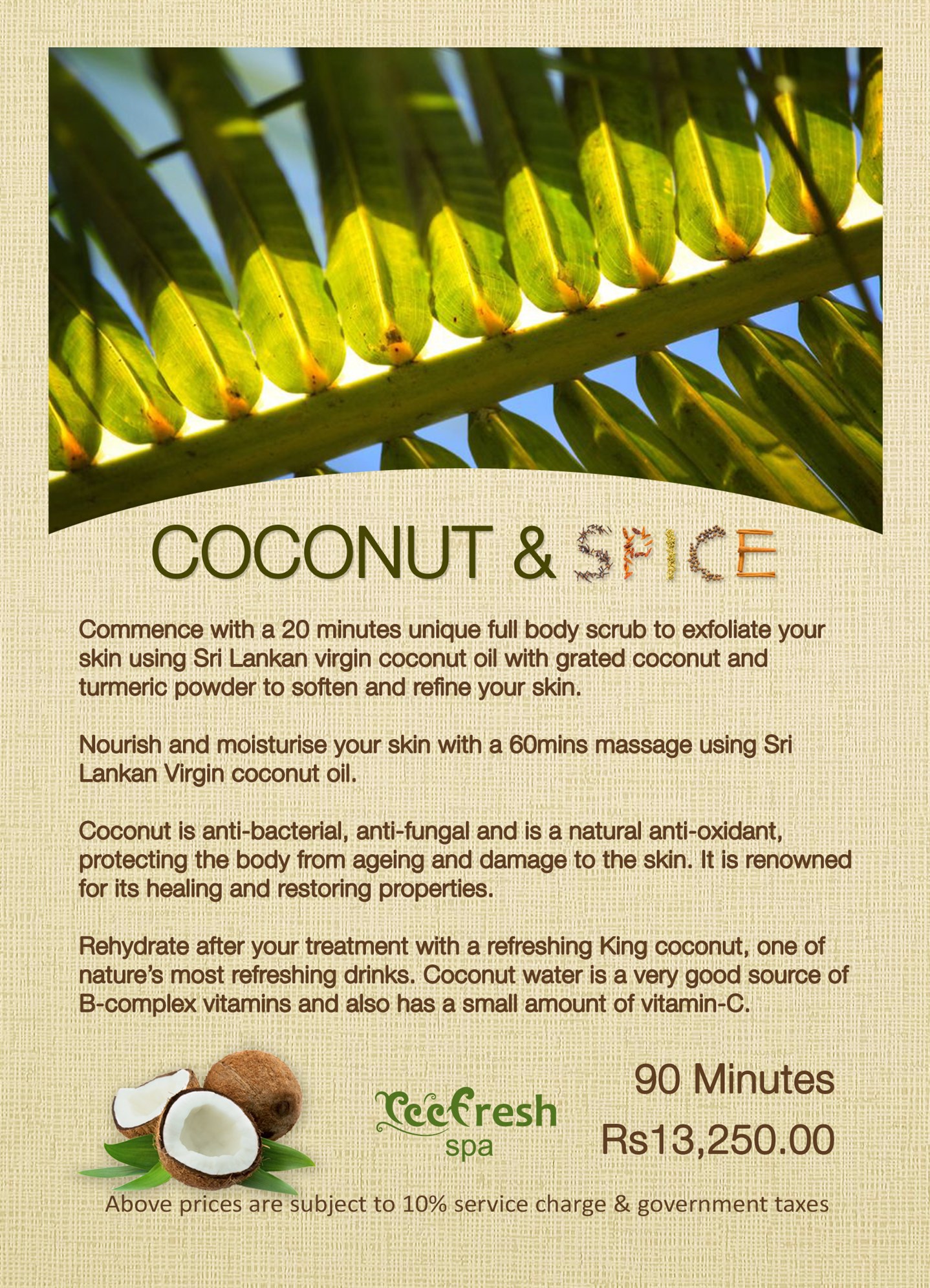 Discover our New Coconut and Spice Exfoliating Scrub and Massage